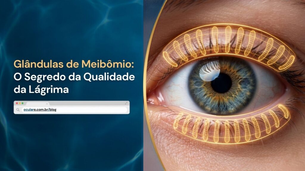 Imagem ilustrativa mostrando onde fica localizada a glândula de meibômio