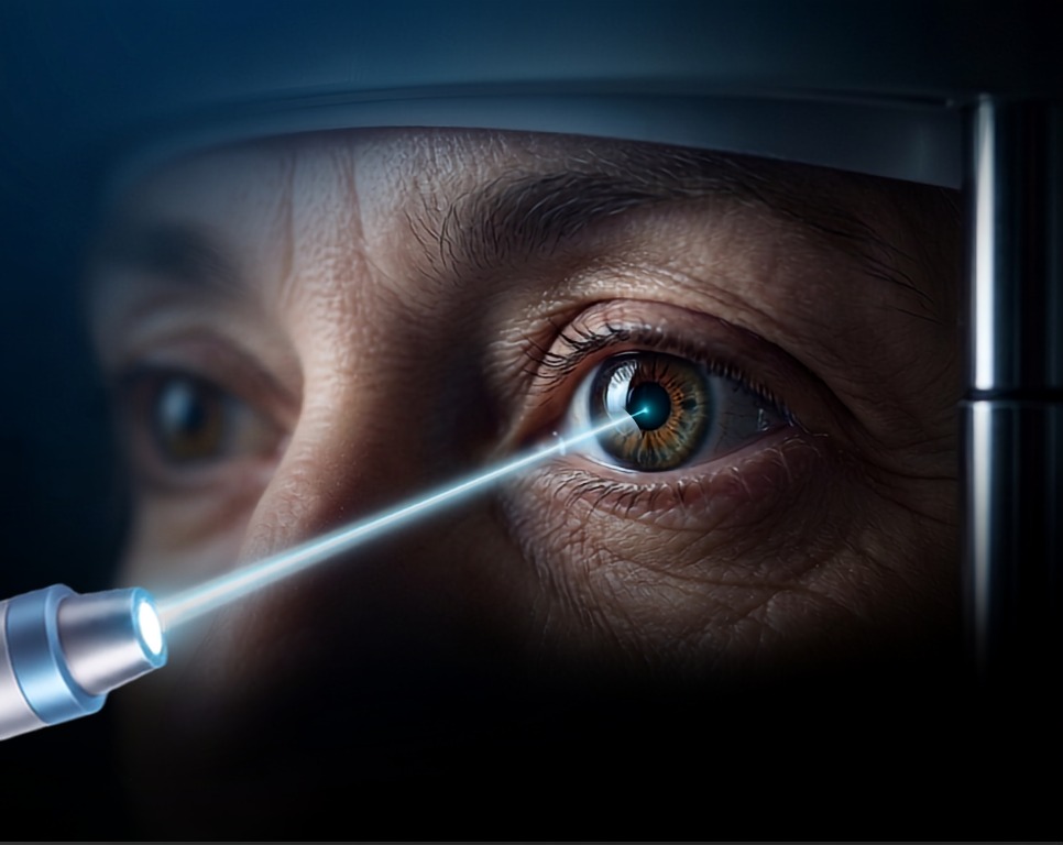 imagem alternativa mostrando realiza&ccedil;&atilde;o do procedimento de Yag Laser